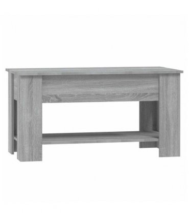vidaXL Coffee Table Grey Sonoma 101x49x52 cm Engineered Wood