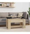 vidaXL Coffee Table Sonoma Oak 101x49x52 cm Engineered Wood