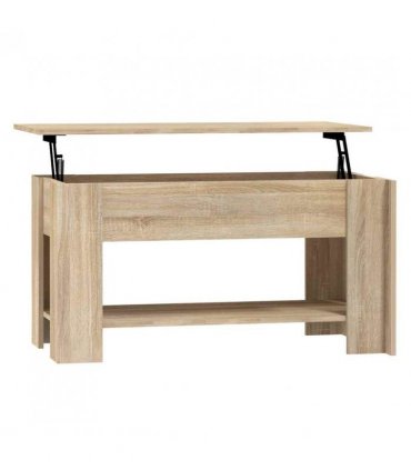 vidaXL Coffee Table Sonoma Oak 101x49x52 cm Engineered Wood