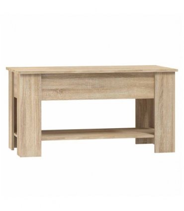 vidaXL Coffee Table Sonoma Oak 101x49x52 cm Engineered Wood