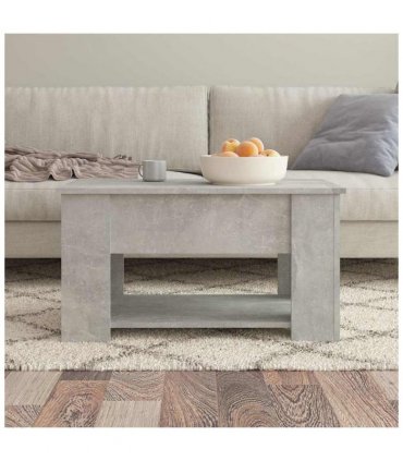 vidaXL Coffee Table Concrete Grey 79x49x41 cm Engineered Wood
