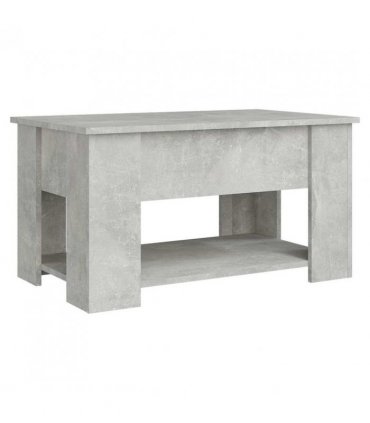 vidaXL Coffee Table Concrete Grey 79x49x41 cm Engineered Wood