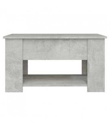 vidaXL Coffee Table Concrete Grey 79x49x41 cm Engineered Wood