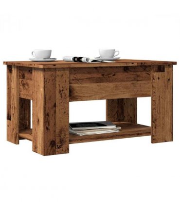 vidaXL Coffee Table Old Wood 79x49x41 cm Engineered Wood