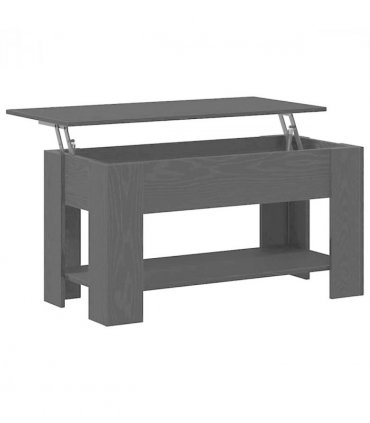 vidaXL Coffee Table Black oak 101 x 49 x 52 cm Engineered wood