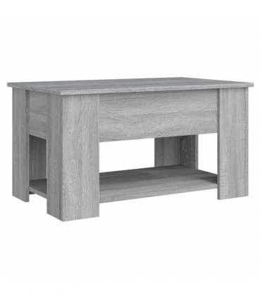 vidaXL Coffee Table Grey Sonoma 79x49x41 cm Engineered Wood