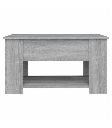 vidaXL Coffee Table Grey Sonoma 79x49x41 cm Engineered Wood