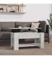 vidaXL Coffee Table Concrete Grey 101x49x52 cm Engineered Wood