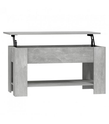vidaXL Coffee Table Concrete Grey 101x49x52 cm Engineered Wood