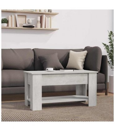 vidaXL Coffee Table Concrete Grey 101x49x52 cm Engineered Wood