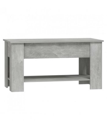 vidaXL Coffee Table Concrete Grey 101x49x52 cm Engineered Wood