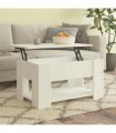 vidaXL Coffee Table White 79x49x41 cm Engineered Wood