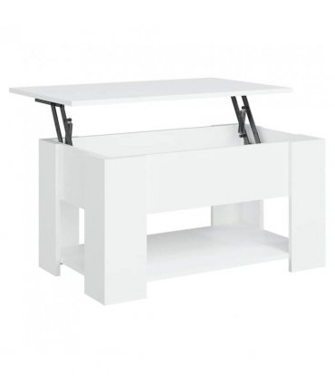 vidaXL Coffee Table White 79x49x41 cm Engineered Wood