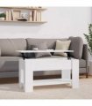 vidaXL Coffee Table White 101x49x52 cm Engineered Wood