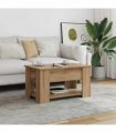 vidaXL Coffee Table Artisan Oak 79x49x41 cm Engineered Wood