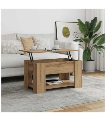 vidaXL Coffee Table Artisan Oak 79x49x41 cm Engineered Wood