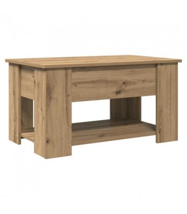 vidaXL Coffee Table Artisan Oak 79x49x41 cm Engineered Wood