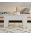 vidaXL Coffee Table White 79x49x41 cm Engineered Wood — Size: 79 x 49 x 42.5 cm