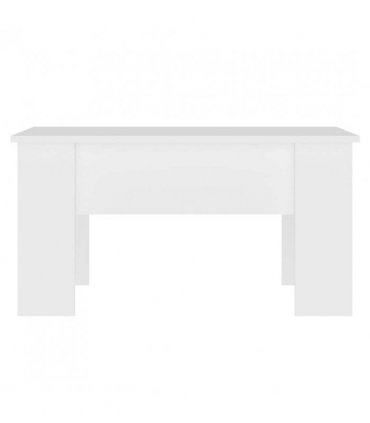 vidaXL Coffee Table White 79x49x41 cm Engineered Wood — Size: 79 x 49 x 42.5 cm