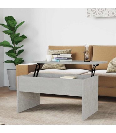 vidaXL Coffee Table Concrete Grey 80x50.5x41.5 cm Engineered Wood — Size: 80 x 50 x 41.5 cm