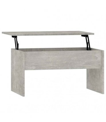 vidaXL Coffee Table Concrete Grey 80x50.5x41.5 cm Engineered Wood — Size: 80 x 50 x 41.5 cm