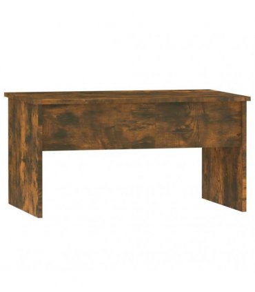 vidaXL Coffee Table Smoked Oak 80x50.5x41.5 cm Engineered Wood — Size: 80 x 50 x 41.5 cm