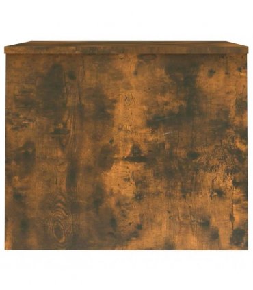 vidaXL Coffee Table Smoked Oak 80x50.5x41.5 cm Engineered Wood — Size: 80 x 50 x 41.5 cm