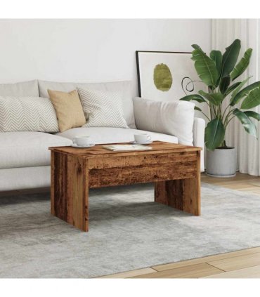 vidaXL Coffee Table Old Wood 80x50.5x41.5 cm Engineered Wood — Size: 80 x 50 x 41.5 cm