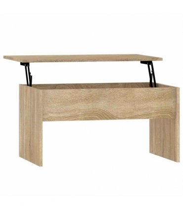 vidaXL Coffee Table Sonoma Oak 80x50.5x41.5 cm Engineered Wood — Size: 80 x 50 x 41.5 cm