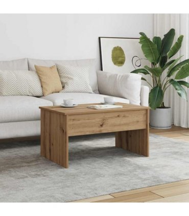 vidaXL Coffee Table Artisan Oak 80x50.5x41.5 cm Engineered Wood — Size: 80 x 50 x 41.5 cm