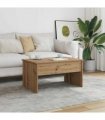 vidaXL Coffee Table Artisan Oak 80x50.5x41.5 cm Engineered Wood — Size: 80 x 50 x 41.5 cm