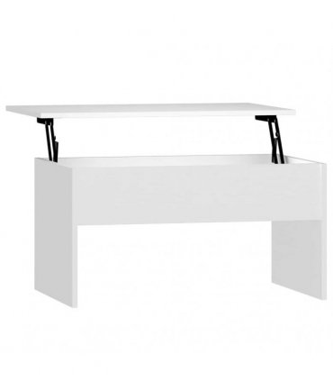 vidaXL Coffee Table White 80x50.5x41.5 cm Engineered Wood — Size: 80 x 50 x 41.5 cm