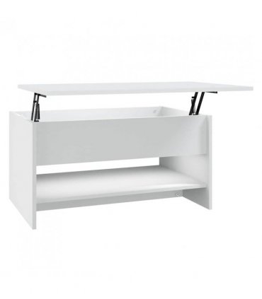 vidaXL Coffee Table White 80x50x40 cm Engineered Wood — Size: 80 x 50 x 41.5 cm