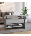 vidaXL Coffee Table Grey Sonoma 80x50x40 cm Engineered Wood — Size: 80 x 50 x 41.5 cm