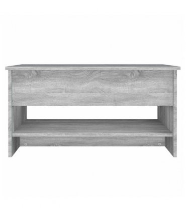 vidaXL Coffee Table Grey Sonoma 80x50x40 cm Engineered Wood — Size: 80 x 50 x 41.5 cm
