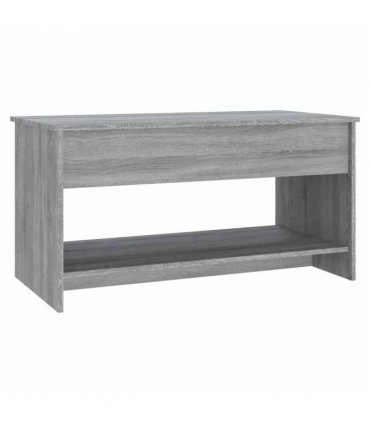 vidaXL Coffee Table Grey Sonoma 102x50x52.5 cm Engineered Wood — Size: 102 x 50 x 52.5 cm