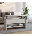 vidaXL Coffee Table Concrete Grey 80x50x40 cm Engineered Wood — Size: 80 x 50 x 41.5 cm