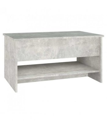 vidaXL Coffee Table Concrete Grey 80x50x40 cm Engineered Wood — Size: 80 x 50 x 41.5 cm