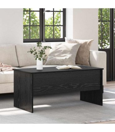vidaXL Coffee Table Black Oak 102 x 50.5 x 46.5 cm Engineered Wood
