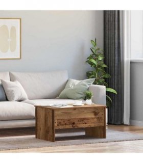 vidaXL Coffee Table Old Wood 102 x 50.5 x 46.5 cm Engineered Wood — Size: 80 x 50.5 x 42.5 cm