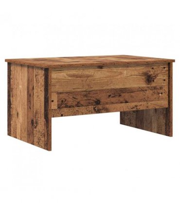 vidaXL Coffee Table Old Wood 102 x 50.5 x 46.5 cm Engineered Wood — Size: 80 x 50.5 x 42.5 cm