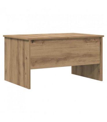 vidaXL Coffee Table Artisan Oak 102 x 50.5 x 46.5 cm Engineered Wood — Size: 80 x 50.5 x 42.5 cm