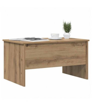 vidaXL Coffee Table Artisan Oak 102 x 50.5 x 46.5 cm Engineered Wood — Size: 80 x 50.5 x 42.5 cm