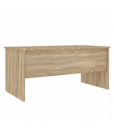 vidaXL Coffee Table Sonoma Oak 102x50.5x46.5 cm Engineered Wood — Size: 102 x 50 x 46.5 cm