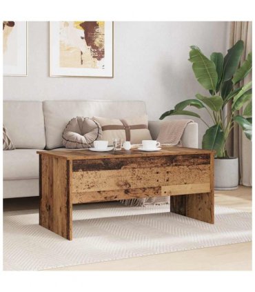 vidaXL Coffee Table Old Wood 102 x 50.5 x 46.5 cm Engineered Wood