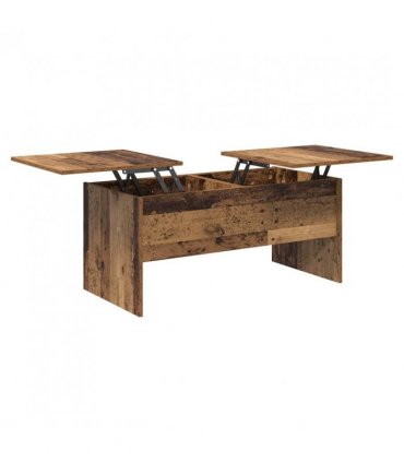vidaXL Coffee Table Old Wood 102 x 50.5 x 46.5 cm Engineered Wood