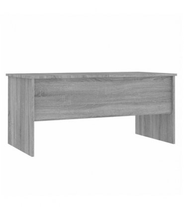vidaXL Coffee Table Grey Sonoma 102x50.5x46.5 cm Engineered Wood — Size: 102 x 50 x 46.5 cm