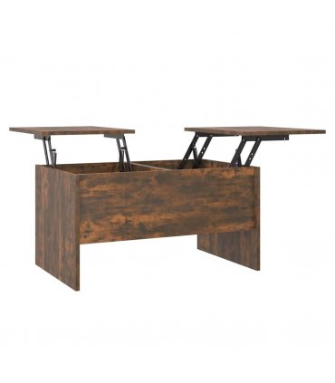 vidaXL Coffee Table Smoked Oak 80x50x42.5 cm Engineered Wood — Size: 80 x 50 x 42.5 cm