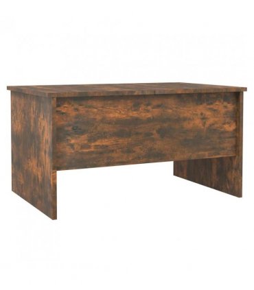 vidaXL Coffee Table Smoked Oak 80x50x42.5 cm Engineered Wood — Size: 80 x 50 x 42.5 cm