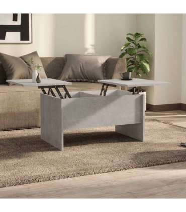 vidaXL Coffee Table Concrete Grey 80x50x42.5 cm Engineered Wood — Size: 80 x 50 x 42.5 cm